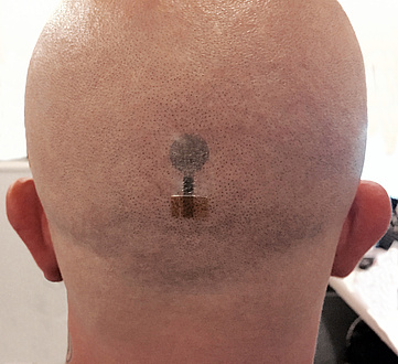Tattoo electrode_EEG recording on scalp
